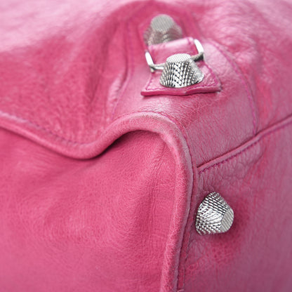 Balenciaga Agneau Giant 21 Silver Hardware Weekender Cyclamen Fucsia 11 of 15
