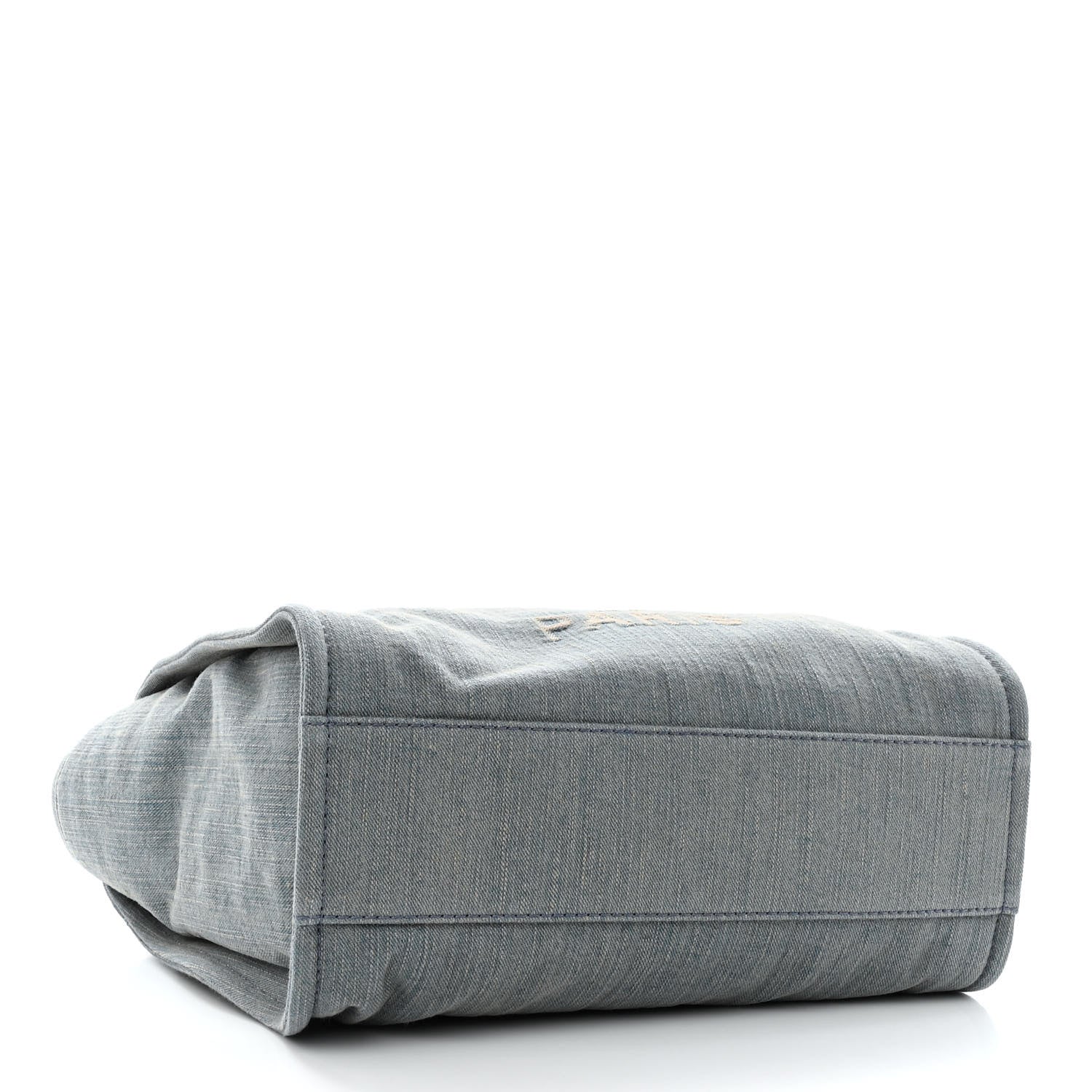 Chanel Denim Small Deauville Tote Light Blue 5 of 11