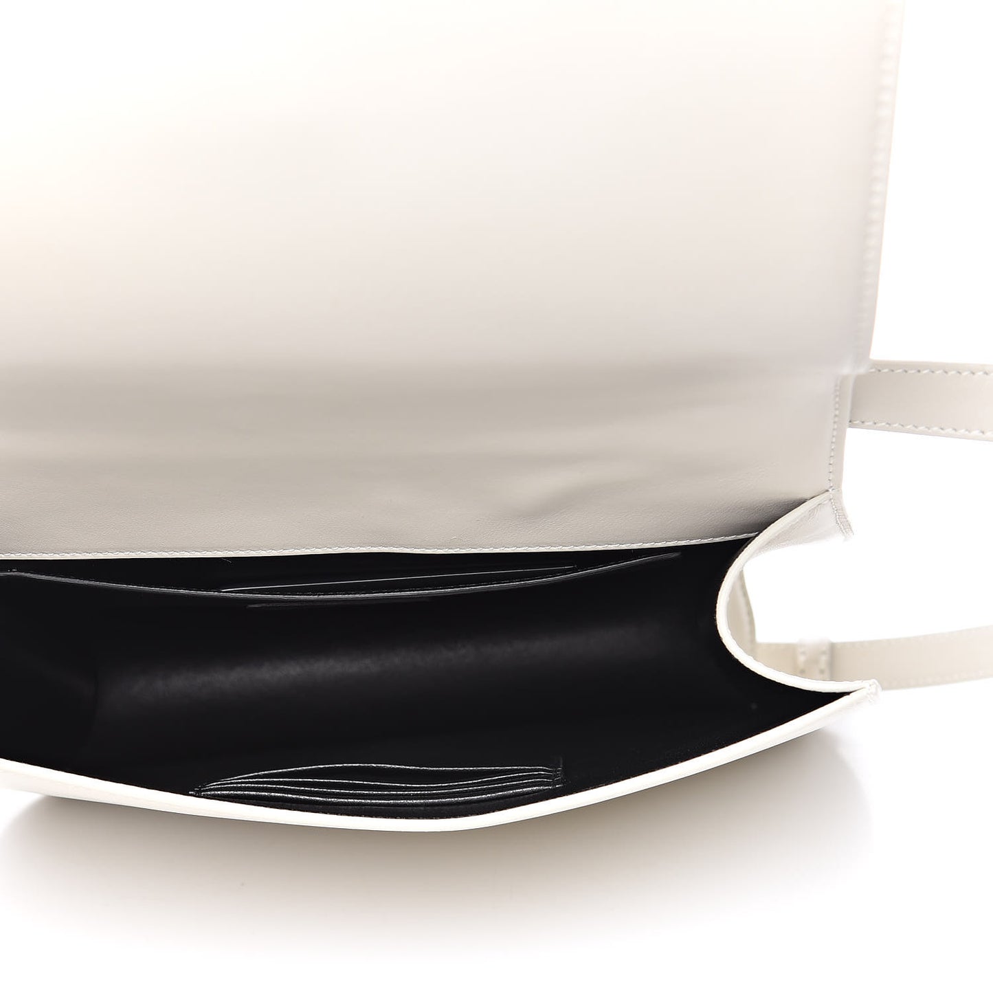 Smooth Calfskin Monogram Medium Spontini Satchel White