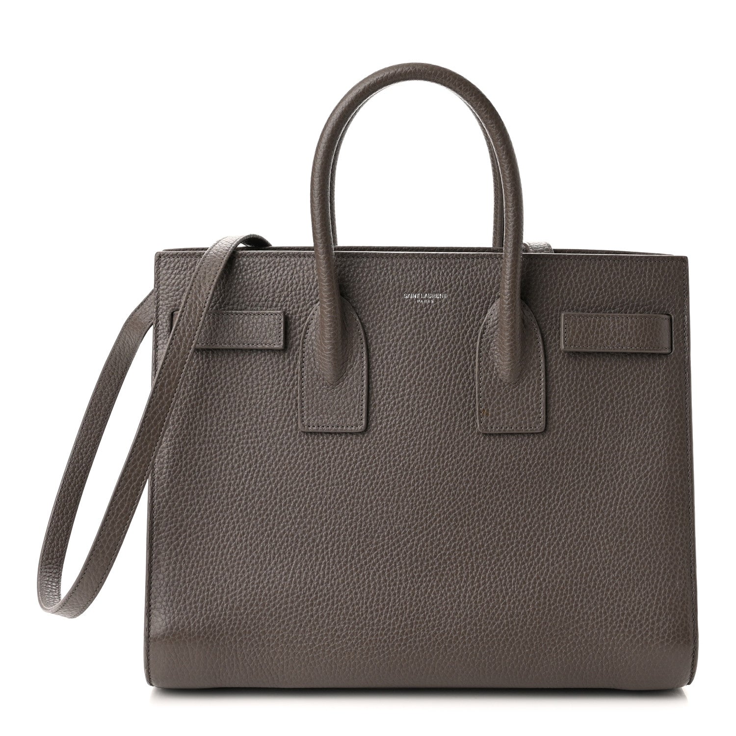 Saint Laurent Grained Calfskin Small Sac De Jour Dark Anthracite 1 of 10