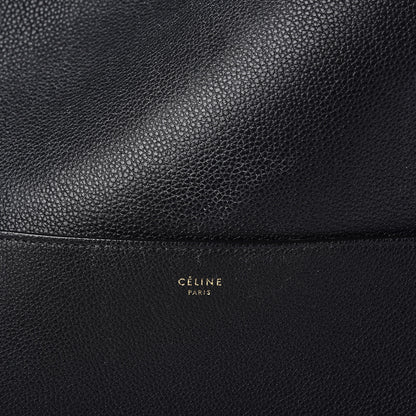 Celine Soft Grained Calfskin Sangle Bucket Bag Black 7 of 13