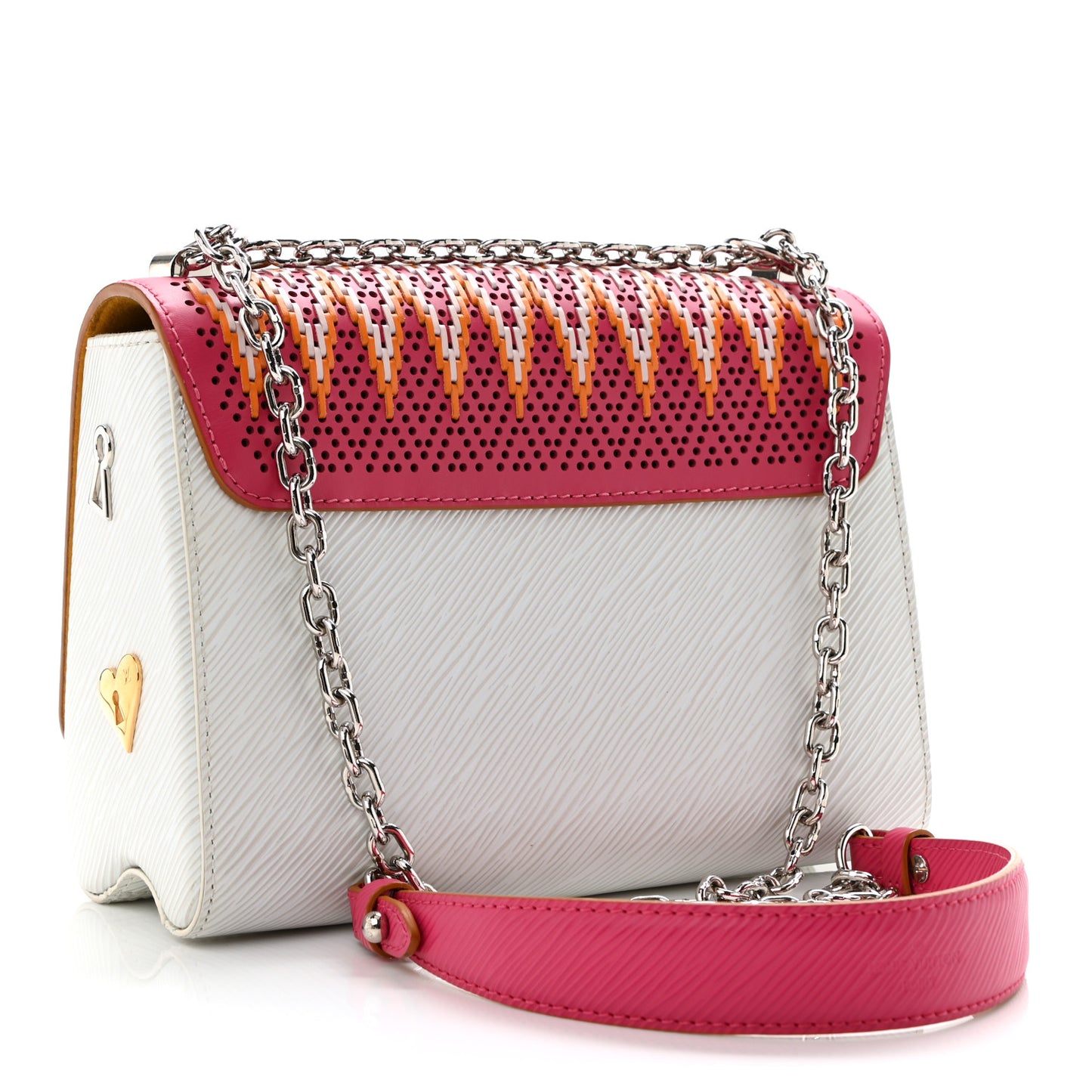 Epi Braided Twist Shoulder Bag MM Rainbow