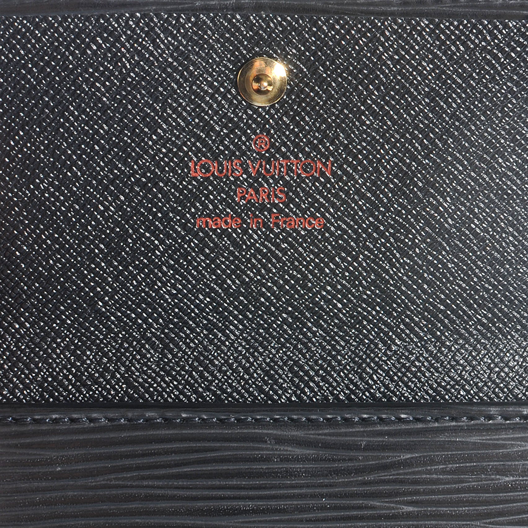 Louis Vuitton Epi Porte-Monnaie Tresor Wallet Black 6 of 7