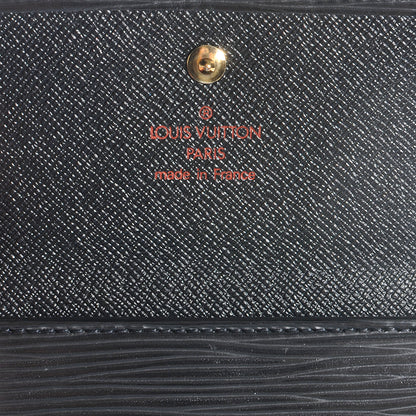 Louis Vuitton Epi Porte-Monnaie Tresor Wallet Black 6 of 7