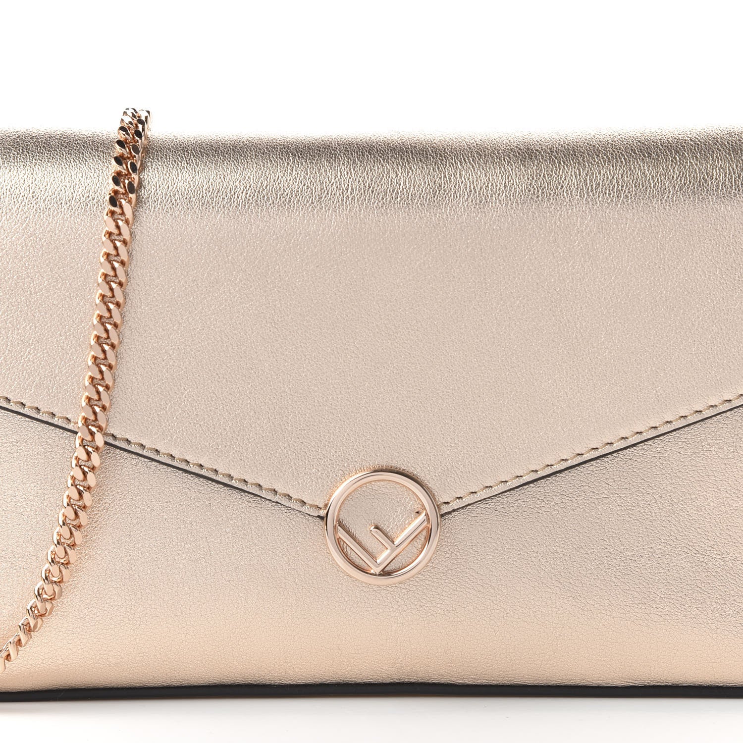 Fendi Vitello Laminato F is Fendi Envelope Wallet on Chain Rame 11 of 11