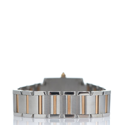 Cartier Stainless Steel 18K Pink Gold 20mm Tank Francaise 160th Anniversary Quartz Watch 3 of 5