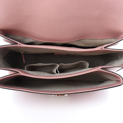 Gucci Dollar Calfskin Medium Interlocking G Top Handle Shoulder Bag Soft Pink 5 of 10