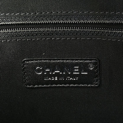 Chanel Calfskin Chain 20s Signature Tote Black 6 of 10