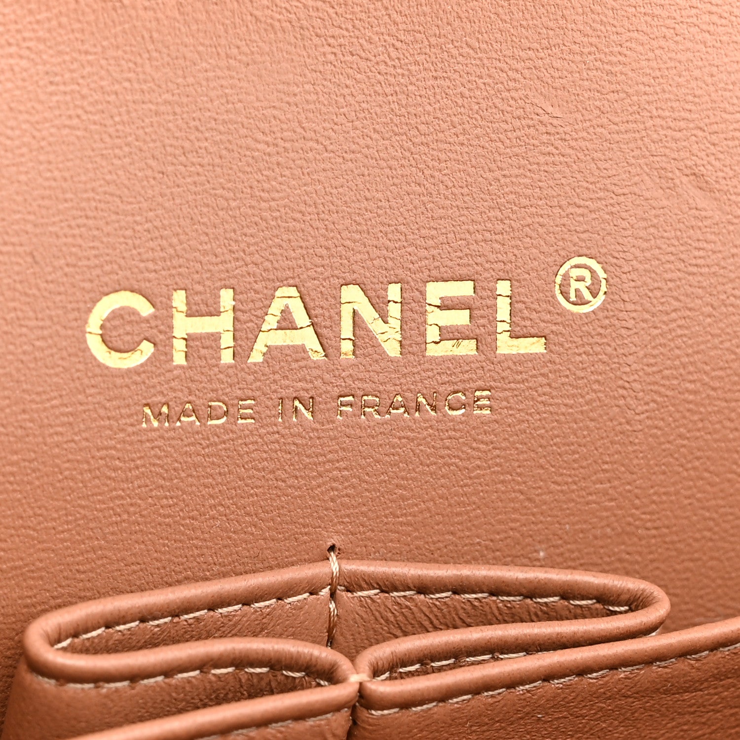 Chanel Lambskin Quilted Medium Double Flap Brown 5 of 10