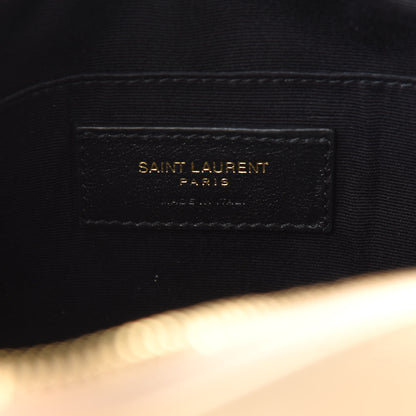Saint Laurent Calfskin Matelasse Monogram Lou Camera Bag Ivory Natural 6 of 9