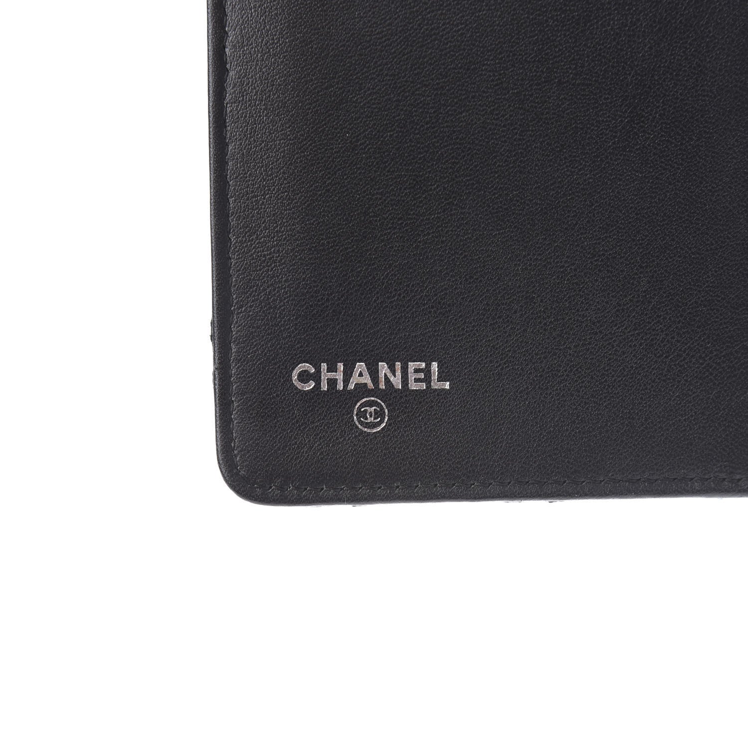 Chanel Calfskin Diamond Stitched Wallet Black 6 of 8