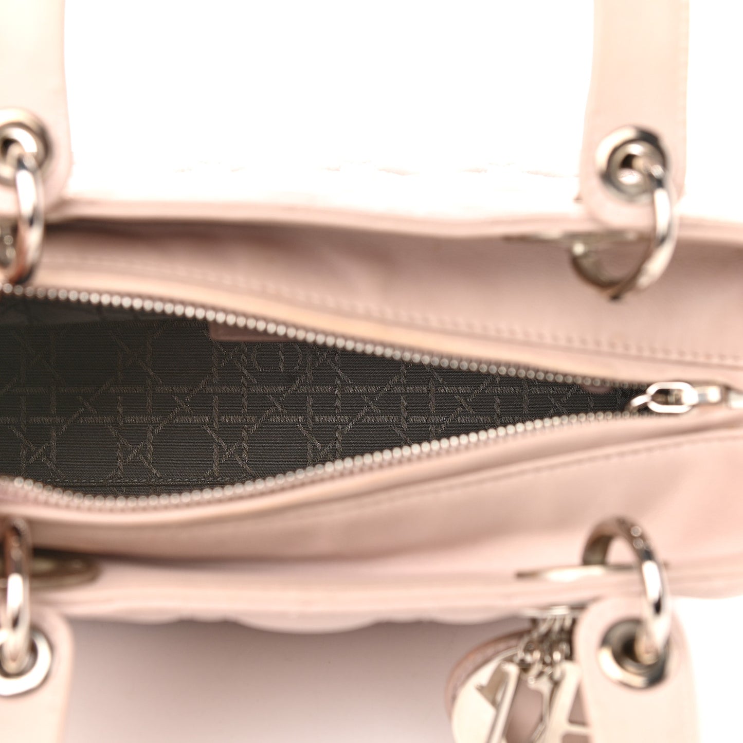 Lambskin Cannage Medium Lady Dior Light Pink