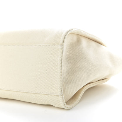 Chanel Canvas Pearl Medium Deauville Tote Ecru Beige 7 of 10