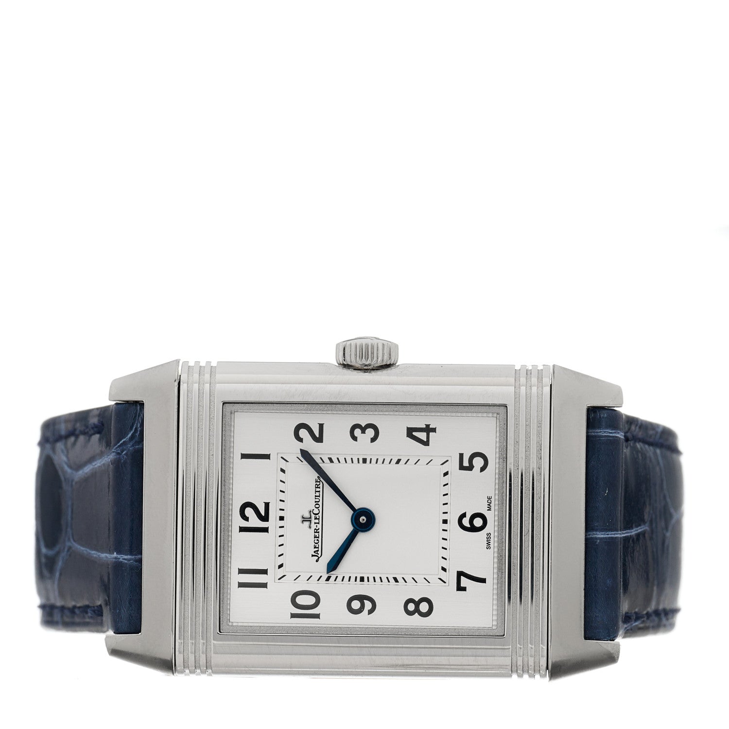Jaeger-LeCoultre Stainless Steel Alligator 24.4mm Reverso Classique Quartz Watch Q2518540 2 of 5