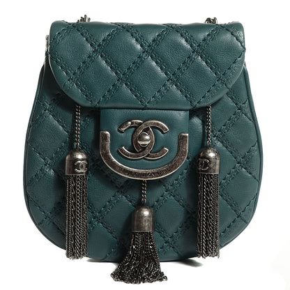 Chanel Calfskin Small Coco Sporran Tassel Flap Dark Green 1 of 9