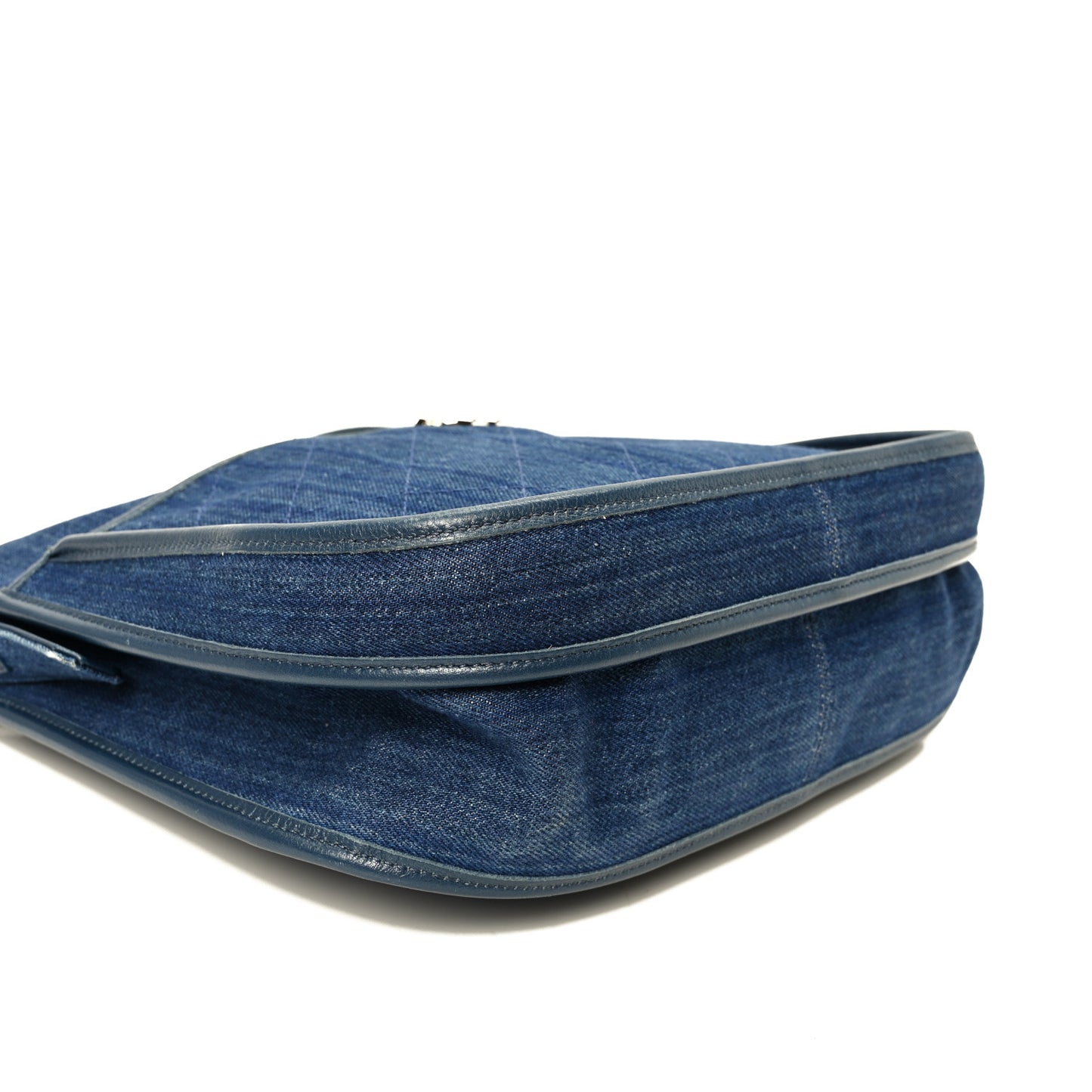 Denim Quilted Jungle Stroll Hobo Blue