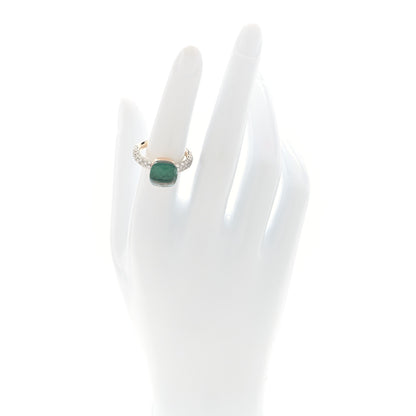 Pomellato 18K Rose White Gold Diamond Blue Topaz Agate Classic Nudo Ring 56 7.5 2 of 6
