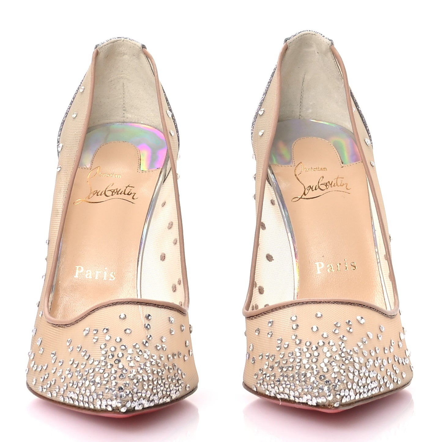 Rete Glitter Mini Specchio Strass Follies 100 Pumps 39.5 Version Jeans