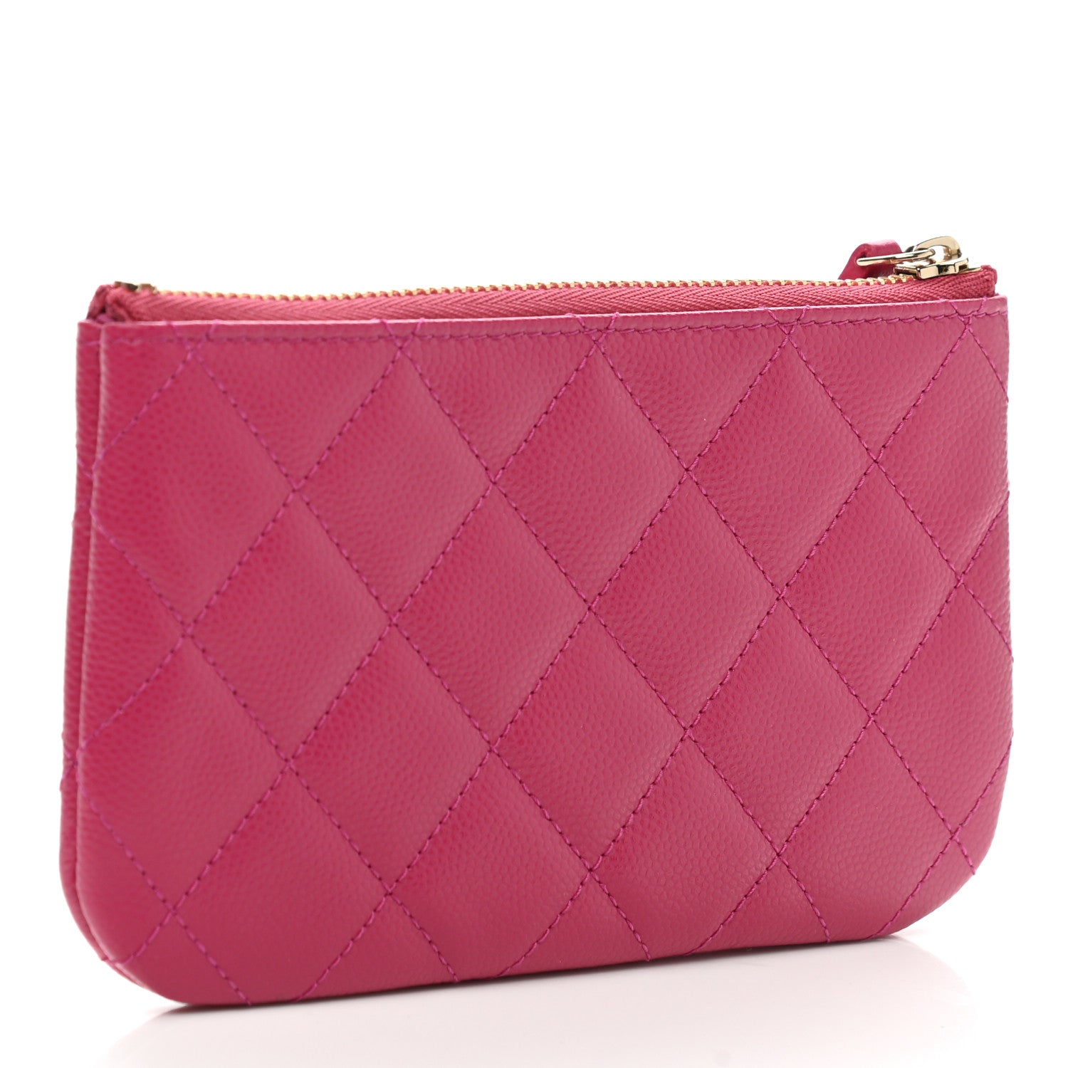 Chanel Caviar Quilted Small Cosmetic Case Fuchsia 3 of 8