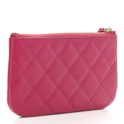 Chanel Caviar Quilted Small Cosmetic Case Fuchsia 3 of 8