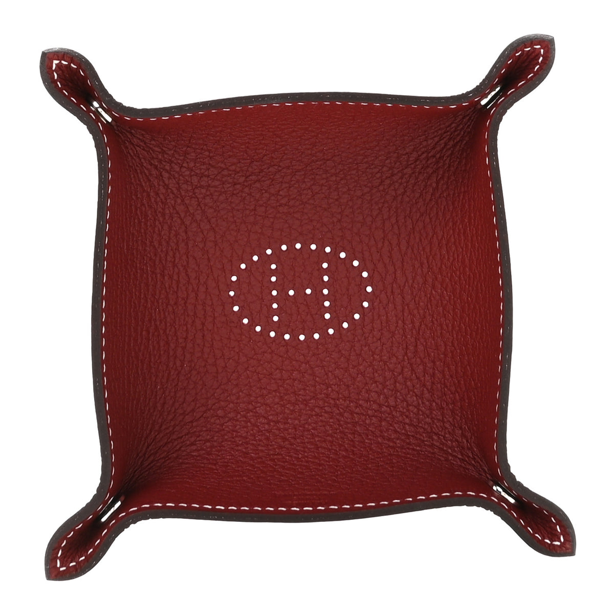 Taurillon Clemence Mini Mises et Relances Change Tray Rouge H