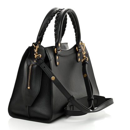 Balenciaga Grained Calfskin Neo Classic Gold Hardware S City Black 3 of 12