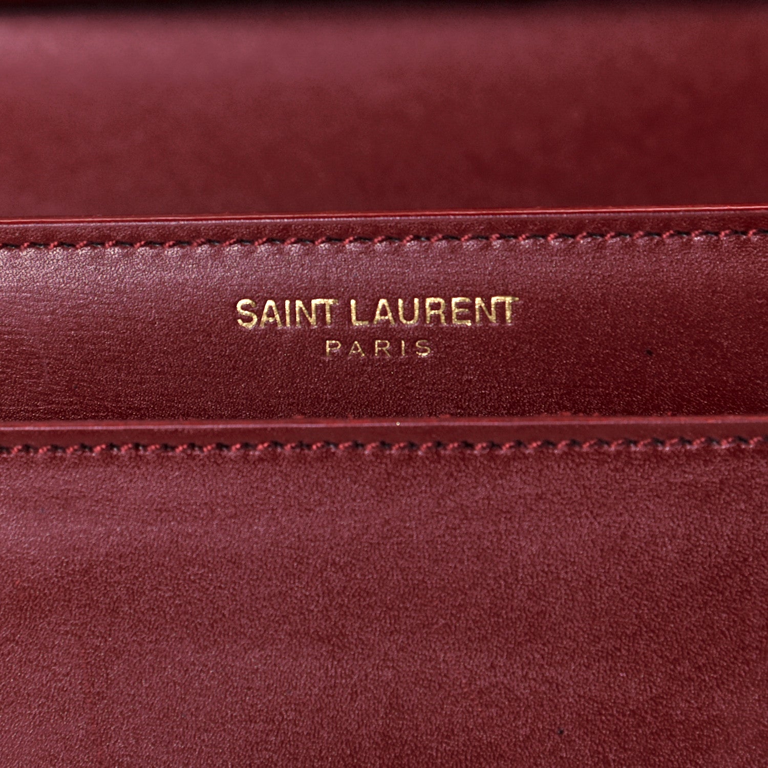 Saint Laurent Smooth Calfskin Medium High School Satchel Red 8 of 11