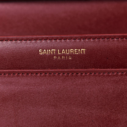 Saint Laurent Smooth Calfskin Medium High School Satchel Red 8 of 11