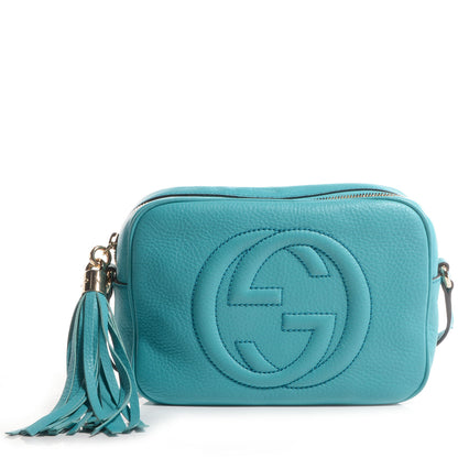 Gucci Pebbled Calfskin Small Soho Disco Bag Deep Cobalt 1 of 9