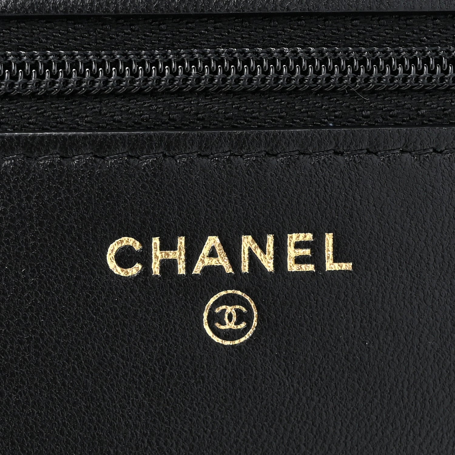 Chanel Lambskin Quilted Wallet On Chain WOC Black 6 of 13