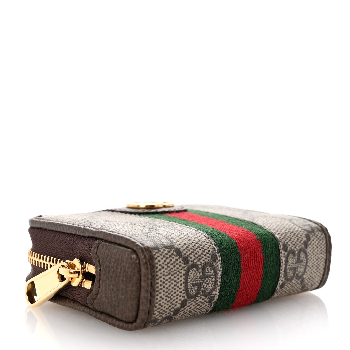 GG Supreme Monogram Web Ophidia Playing Card Case Beige New Acero