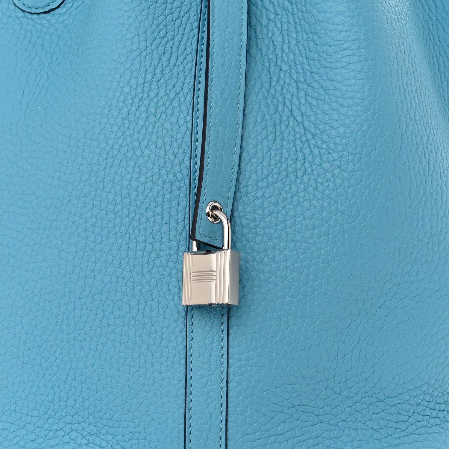 Hermes Taurillon Clemence Picotin Lock 22 MM Bleu du Nord 8 of 10