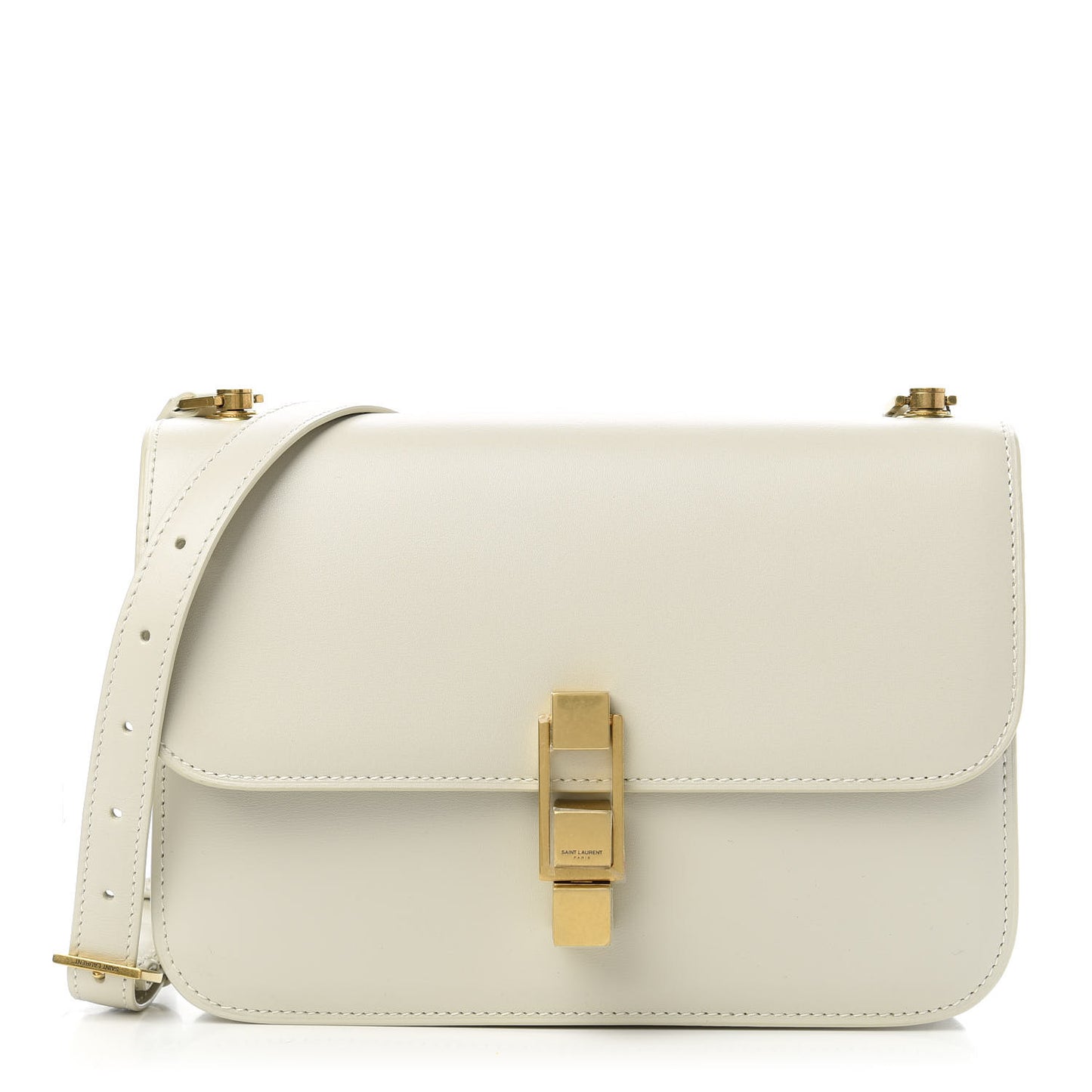 Smooth Calfskin Carre Satchel Crema Soft