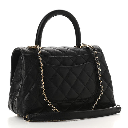 Chanel Caviar Quilted Mini Coco Handle Flap Black 3 of 9