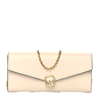 Fendi Vitello Liberty Lucido F is Fendi Continental Envelope Wallet on Chain Camelia 1 of 10