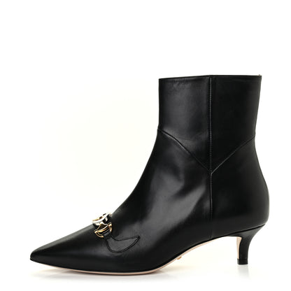 Gucci Nappa Zumi Mid Ankle Boots 37.5 Black 1 of 8
