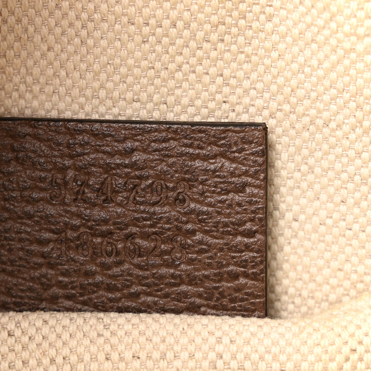 Gucci GG Supreme Monogram Textured Calfskin Web Medium Ophidia Briefcase Beige Ebony New Acero 7 of 11