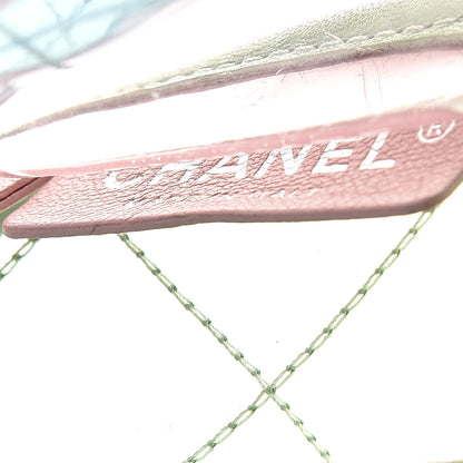 Chanel Lambskin PVC Quilted Medium Coco Splash Flap Blue Green 6 of 11