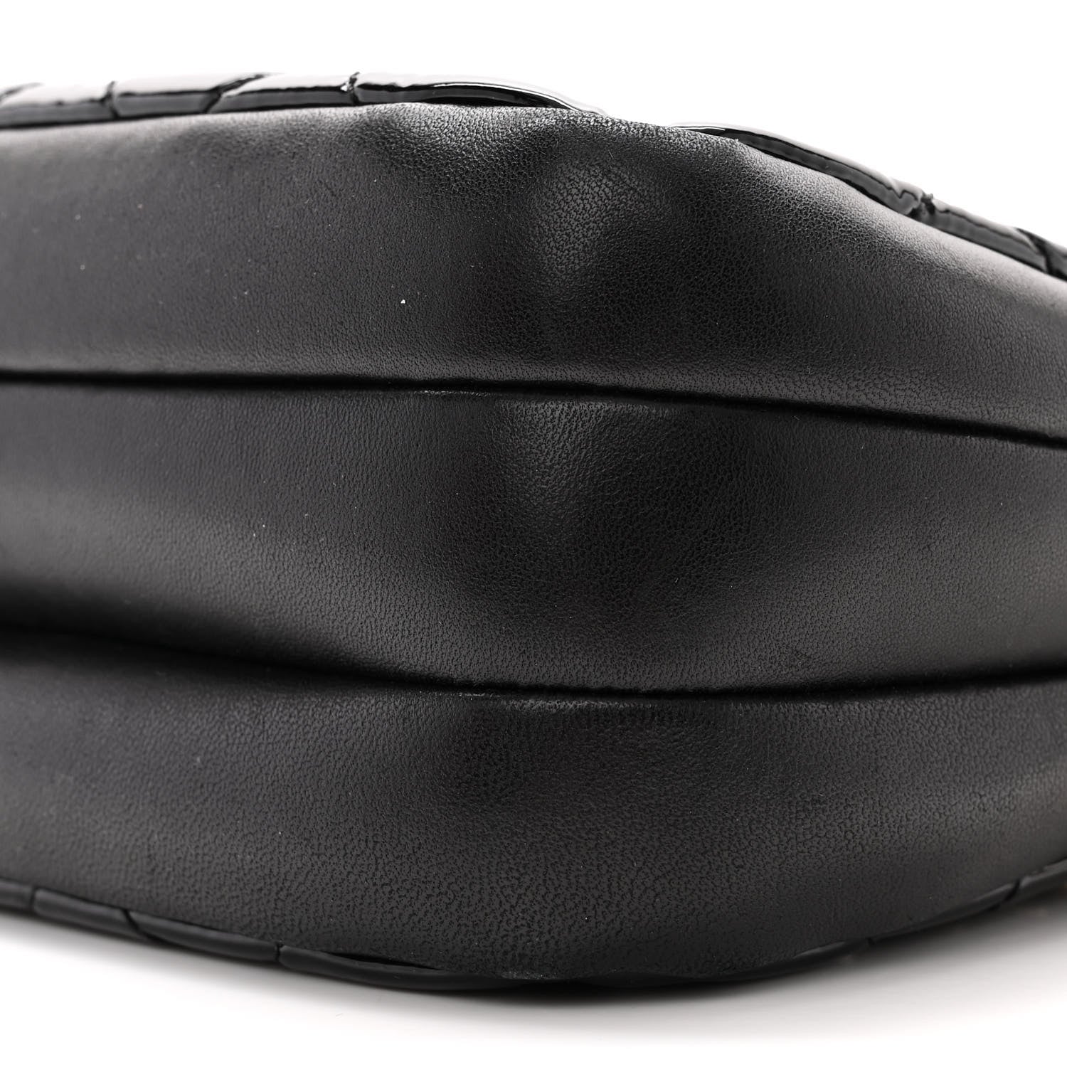 Chanel Patent Quilted Crown CC Double Zip Bag Black 11 of 12