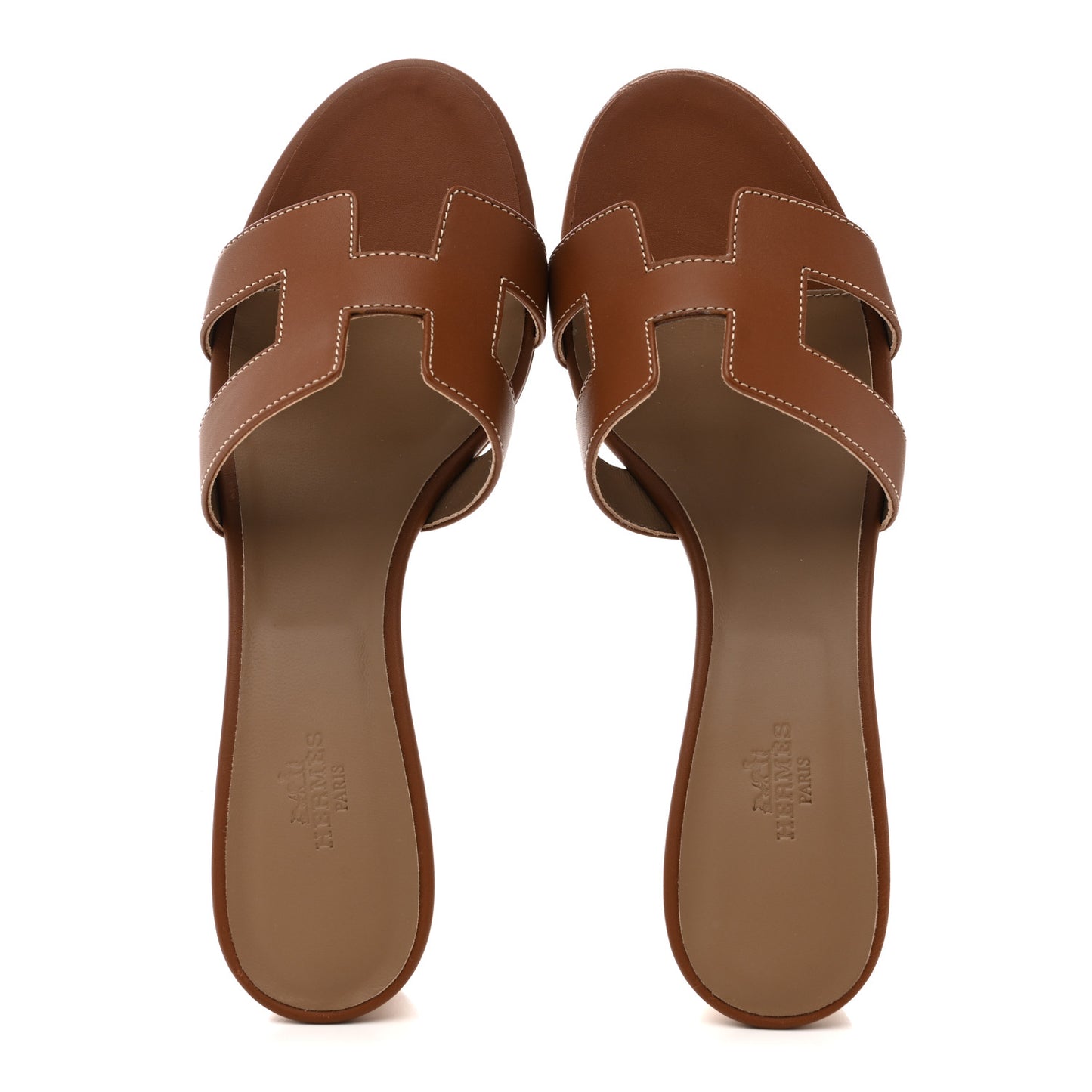 Calfskin Oasis Sandals 40 Gold