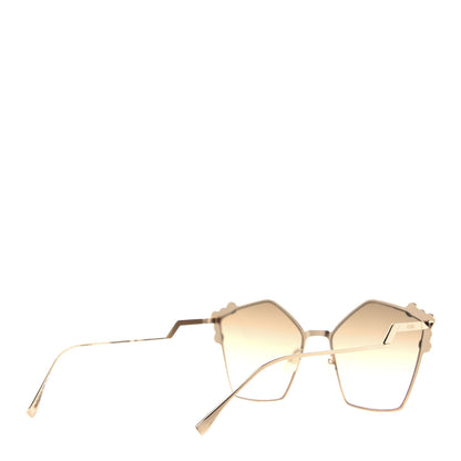 Fendi Geometric Dots Sunglasses FF 0261/S Gold 4 of 9