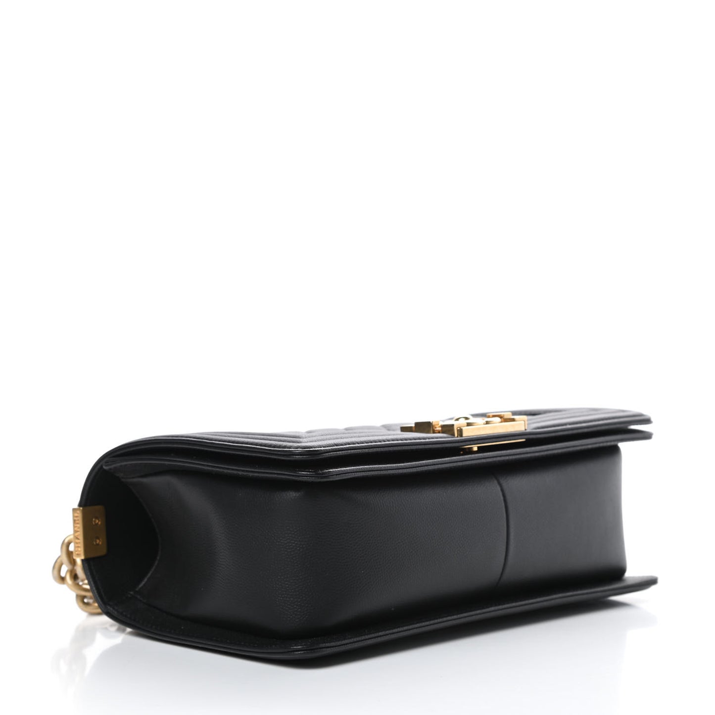 Caviar Quilted Medium Boy Flap Black