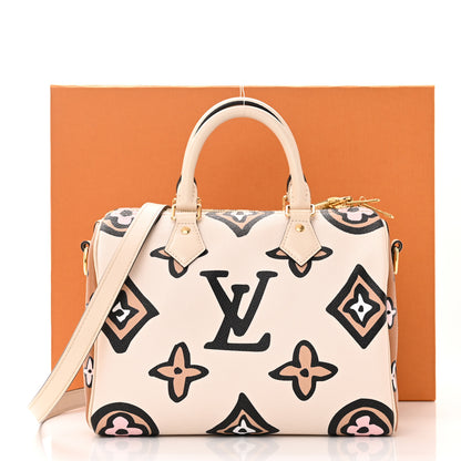 Louis Vuitton Monogram Giant Wild At Heart Speedy Bandouliere 25 Creme 12 of 12