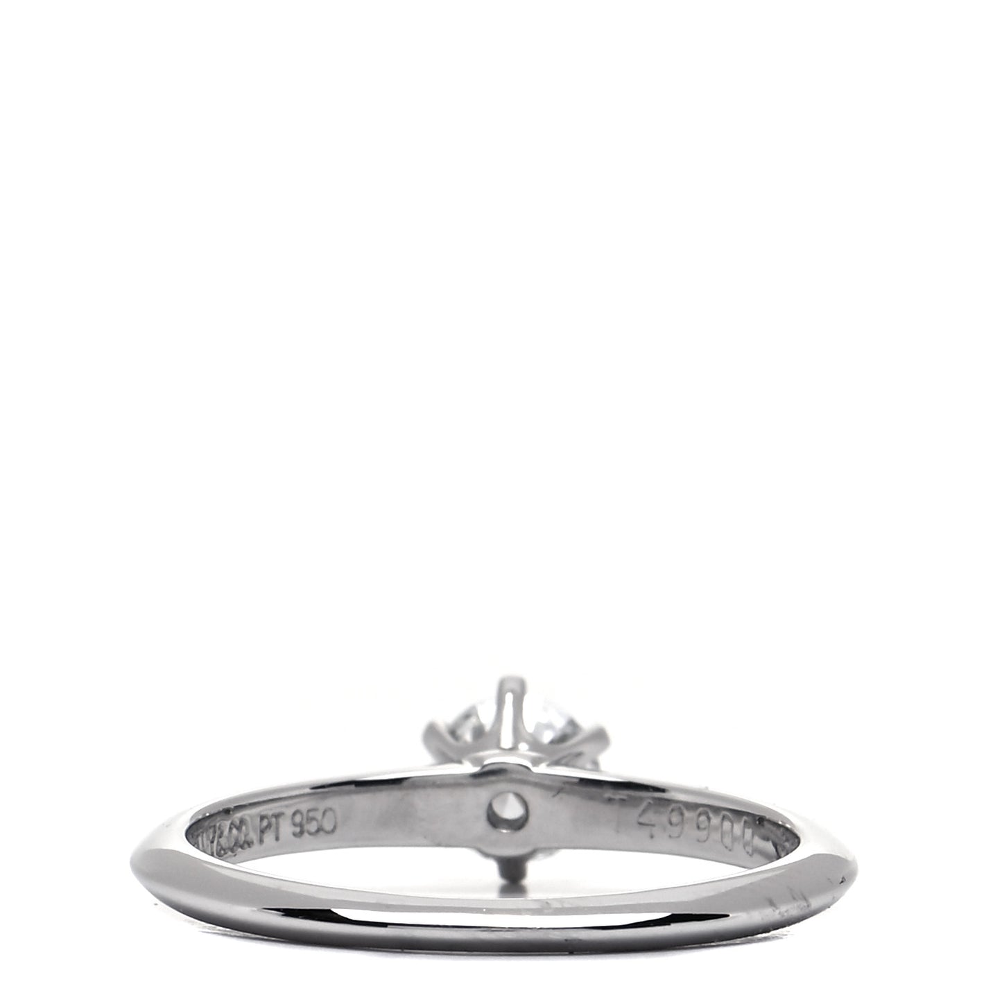 Platinum Diamond .36ct Solitaire Engagement Ring 50 5.5