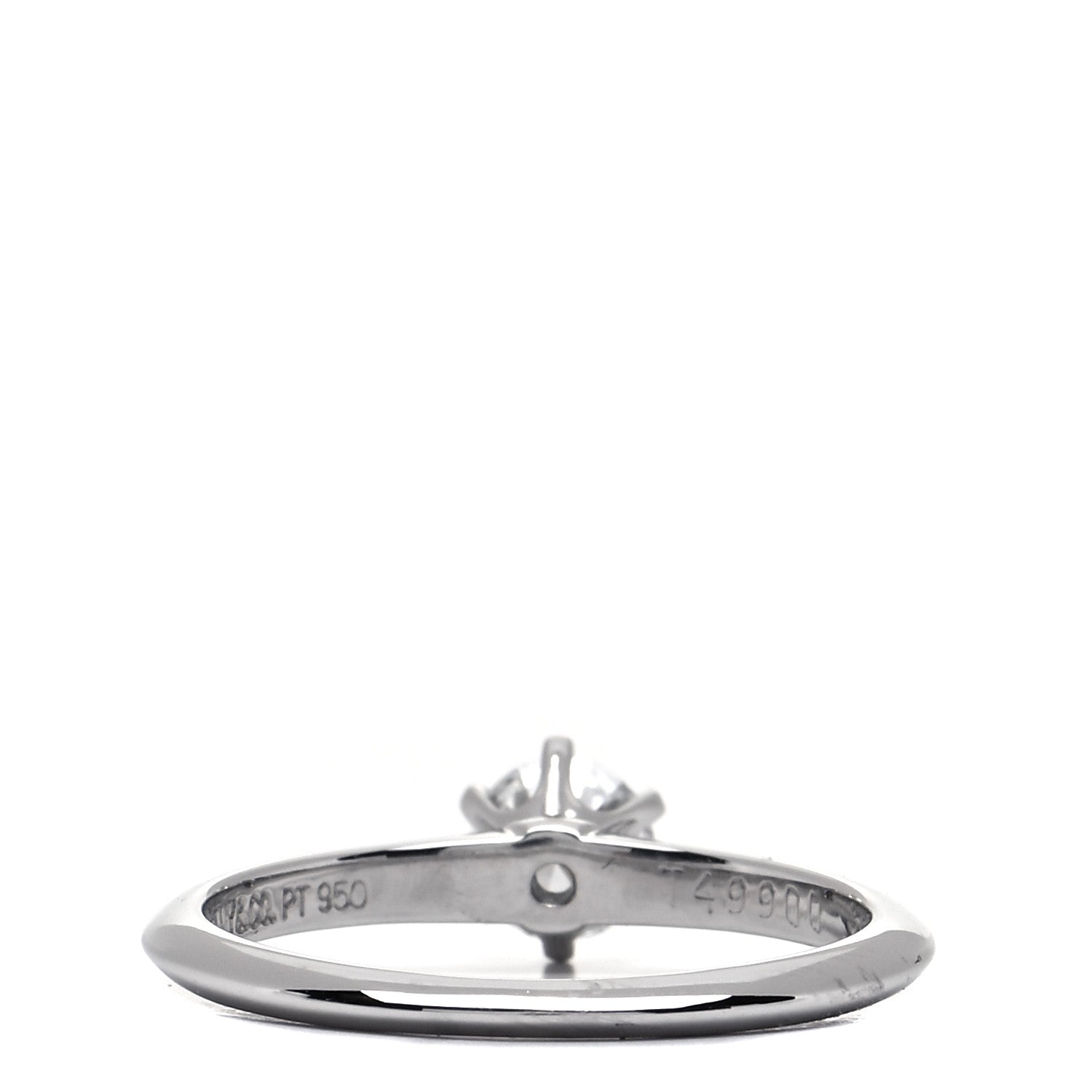 Tiffany Platinum Diamond .36ct Solitaire Engagement Ring 50 5.5 3 of 8