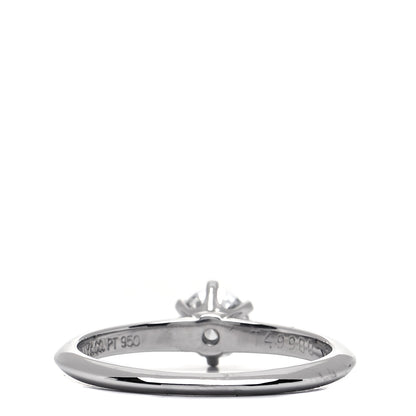 Tiffany Platinum Diamond .36ct Solitaire Engagement Ring 50 5.5 3 of 8