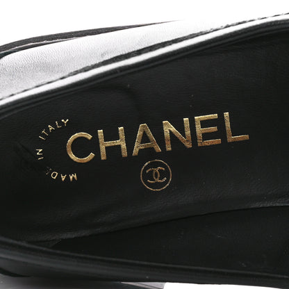 Chanel Lambskin Quilted CC Turnlock Loafers 40 Black 7 of 10
