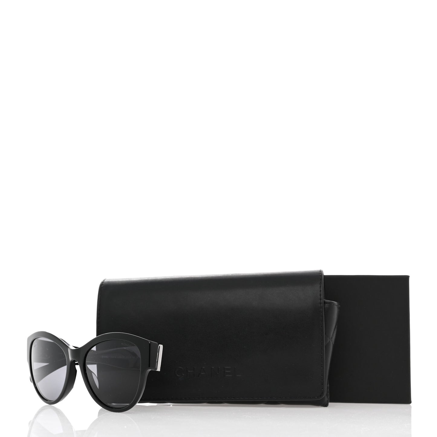 Acetate Polarized Pantos Sunglasses 5434-A Black