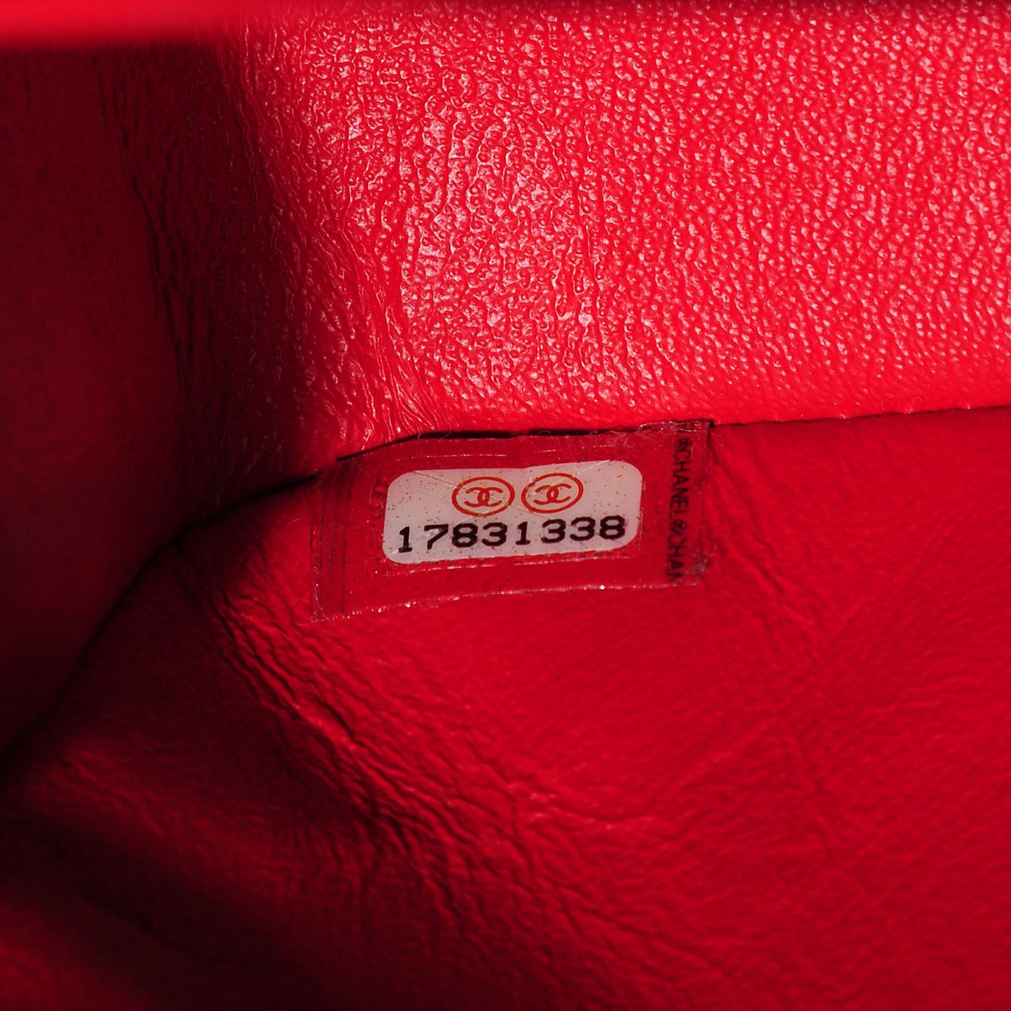 Lambskin Quilted Jumbo Double Flap Red