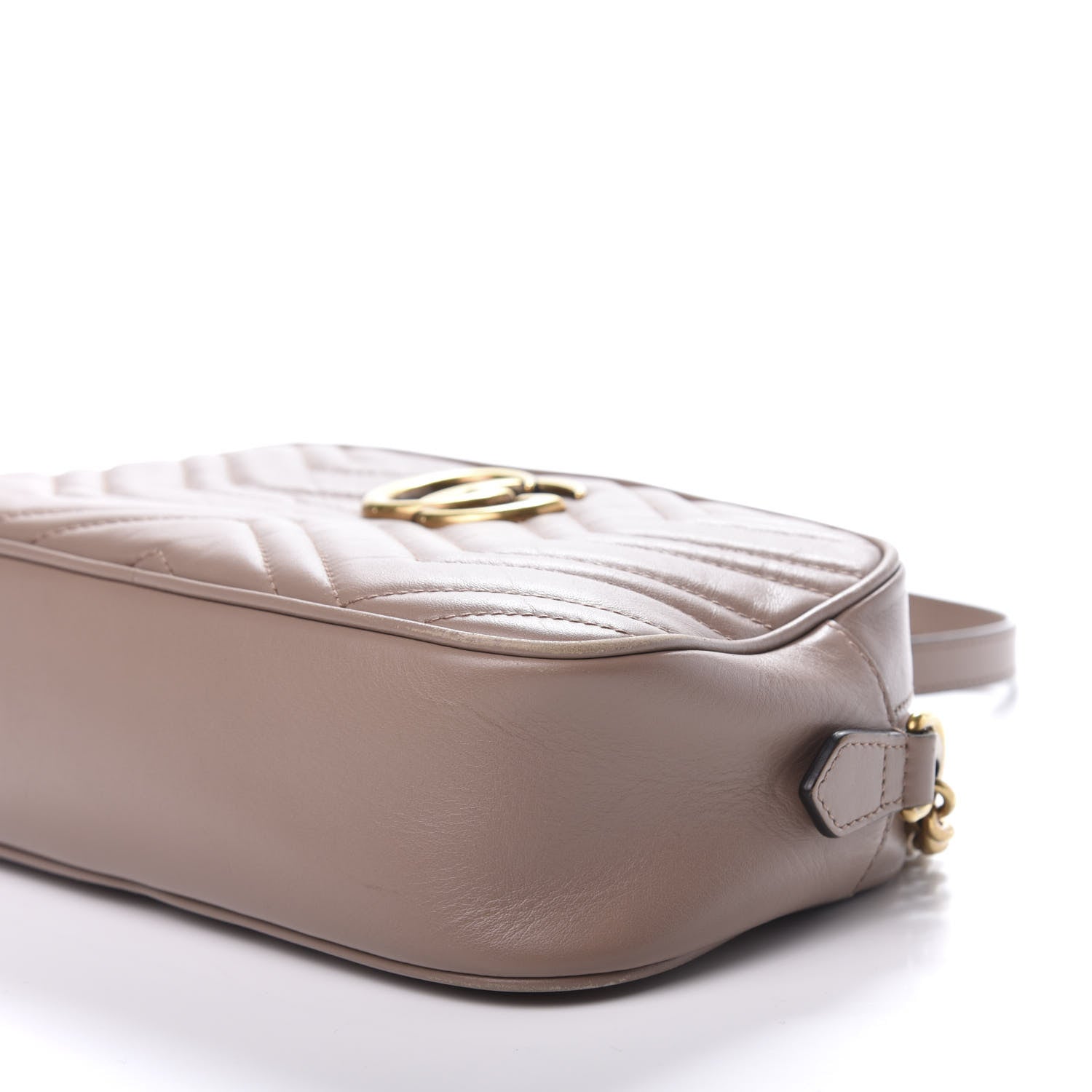 Gucci Calfskin Matelasse Small GG Marmont Chain Shoulder Bag Porcelain Rose 7 of 15